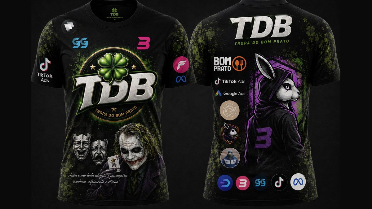 Camiseta TDB frente e costas